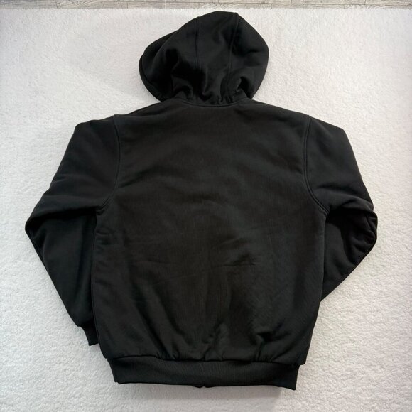 Ridgecut Sherpa Lined Full Zip Hooded Sweat Jacket Black Workwear Outdoor Mens M - Picture 7 of 12